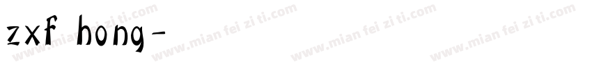 zxf hong字体转换